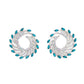 Firework Fanfare - Blue Earring