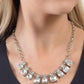 Fitted Fantasy - White Necklace