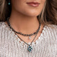 Flair for the Fierce - Blue Necklace