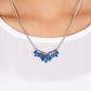 Flash of Fringe - Blue Necklace