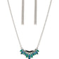 Flash of Fringe - Green Necklace
