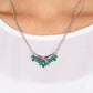 Flash of Fringe - Green Necklace