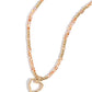 Flashy Fairy Tale - Orange Necklace