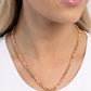 Flashy Fairy Tale - Orange Necklace