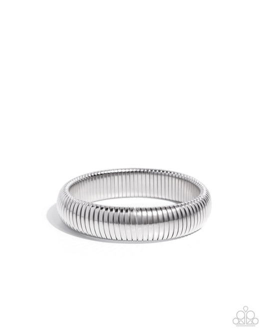 Flashy Fringe - Silver Bracelet