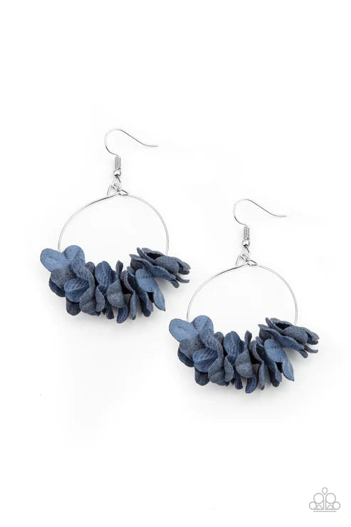 Flirty Florets - Blue Earring