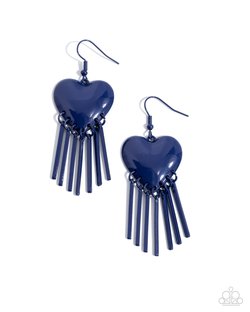 Flirty Fringe - Blue Earring