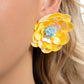 Floating Florals - Yellow Earring