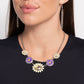 Floral Facade - Yellow Necklace