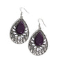 Floral Fairytale - Purple Earring