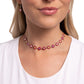 Floral Falsetto - Red Necklace