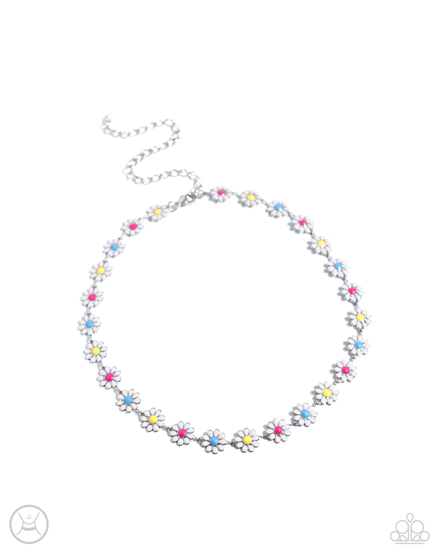 Floral Falsetto - White Necklace