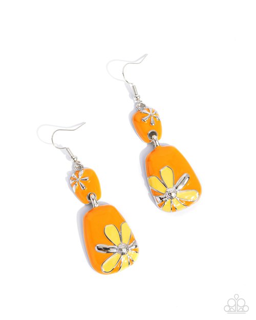 Floral Familia - Orange Earring