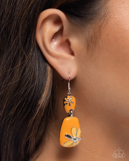 Floral Familia - Orange Earring