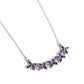 Floral Fanfare - Purple Necklace
