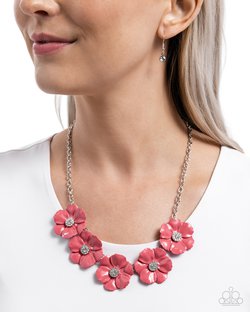 Floral Favor  - Pink Necklace