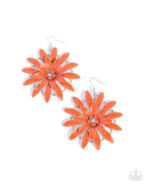 Floral Feeling - Orange Earring