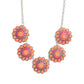 Floral Fervor - Orange Necklace