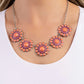 Floral Fervor - Orange Necklace