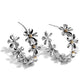 Floral Flamenco - Silver Earring