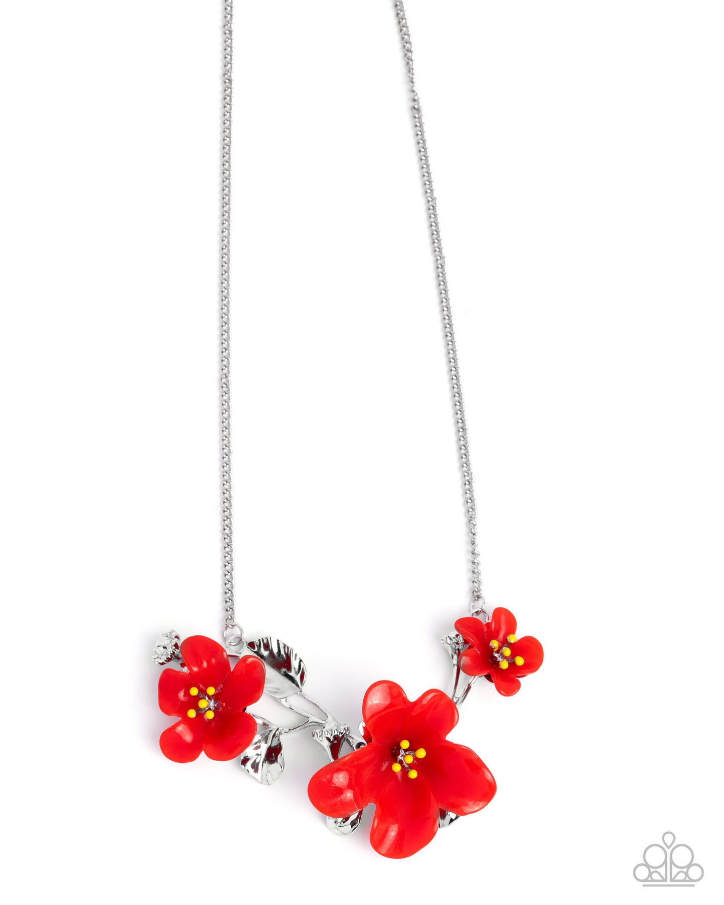 Floral Forecast  - Red Necklace