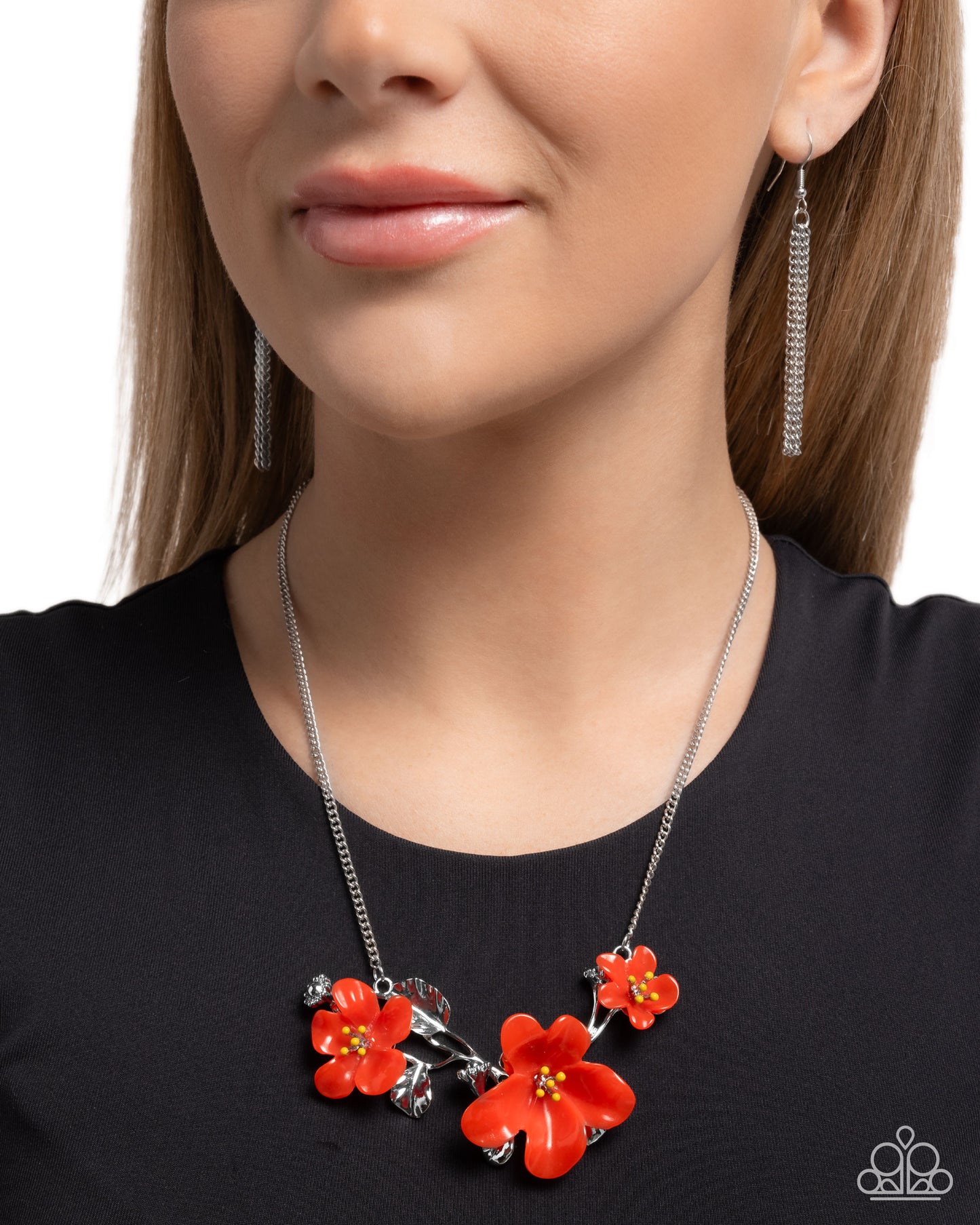 Floral Forecast  - Red Necklace