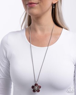 Floral Freestyle - Purple Necklace