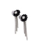 Floral Fuel - Black Earring