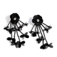 Floral Future - Black Earring