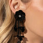 Floral Future - Black Earring