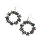 Floral Halos - Blue Earring