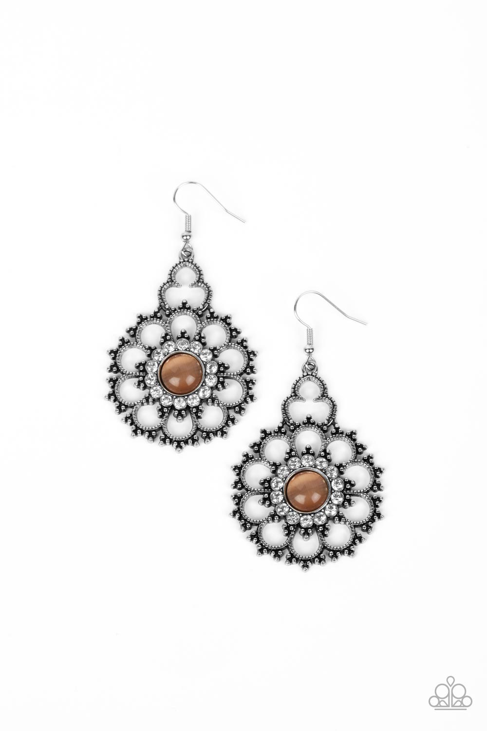 Floral Renaissance - Orange Earring