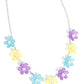 Floral Revival - Purple Necklace and Fresh Flowers - Purple Bracelet - Complete Look