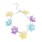 Floral Revival - Purple Necklace and Fresh Flowers - Purple Bracelet - Complete Look