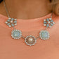 Flower Crown - Blue Necklace