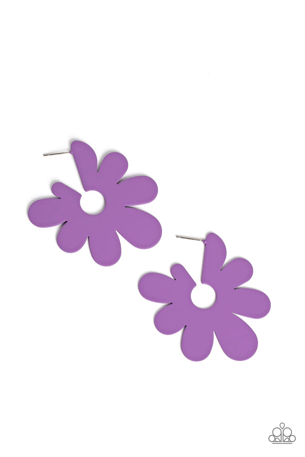 Flower Power Fantasy - Purple Earring