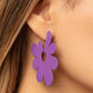 Flower Power Fantasy - Purple Earring