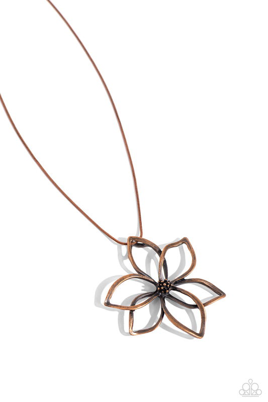 Flowering Fame - Copper Necklace