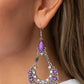 Fluent in Florals - Purple Earring