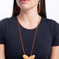 Fluttering Fervor - Orange Necklace