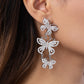 Fluttering Finale - White Earring