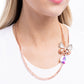 Fluttering Finesse - Rose Gold Necklace