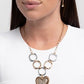 Focused Affection - Gold Necklace