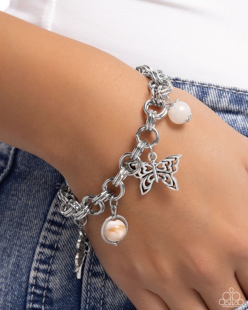Folklore Frenzy - White Bracelet