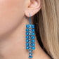 Forceful Fringe - Blue Earring