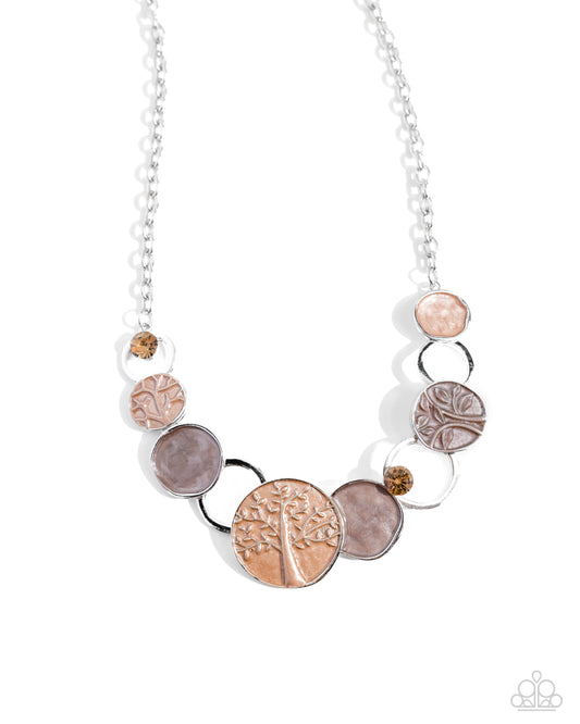 Forest Fling - Brown Necklace