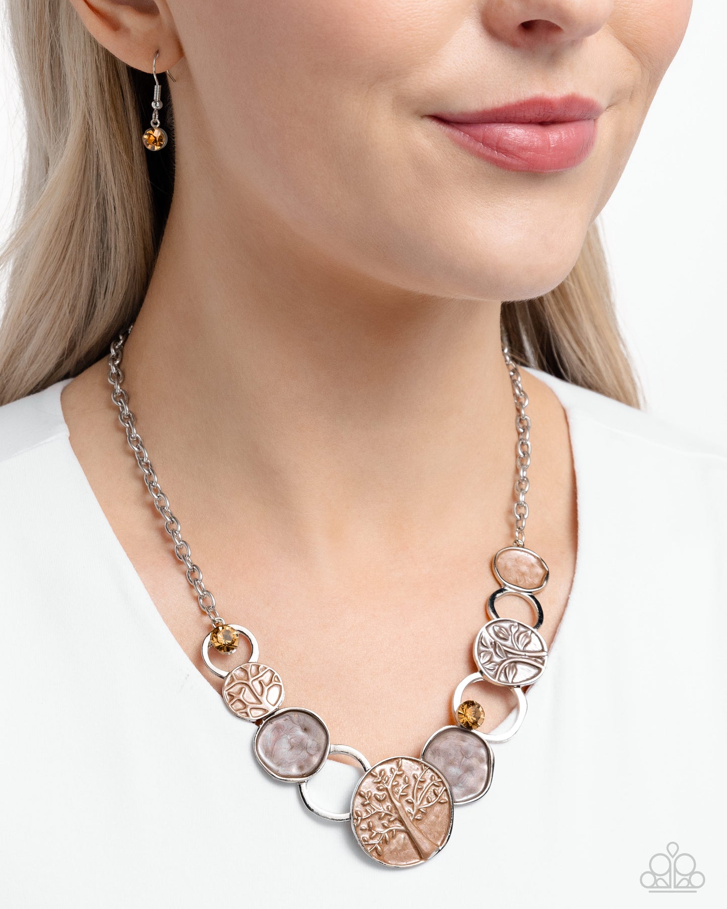 Forest Fling - Brown Necklace
