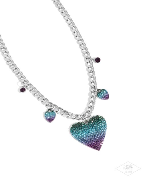 For the Most HEART - Purple Necklace