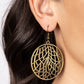 Fractured Foliage - Brass Earring