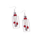 Framed Feature - Red Earring